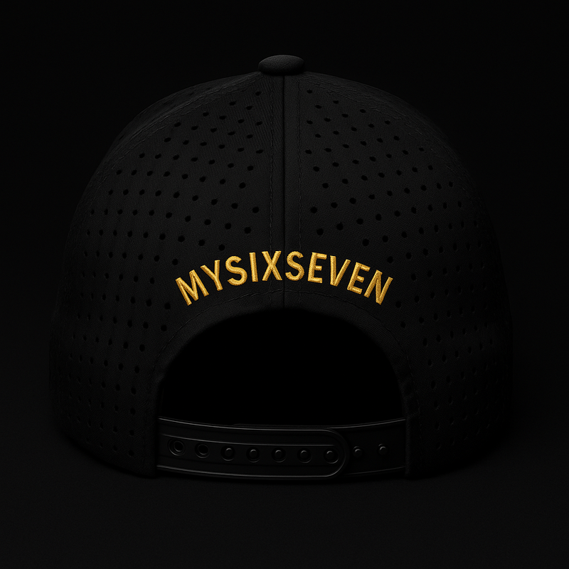 The Black and Gold Signature Hat. Built to Embody Mindset | Wealth | Legacy