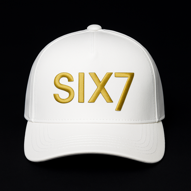 The Special Edition White and Gold Hat. Pure Ambition. Crowned in Gold.