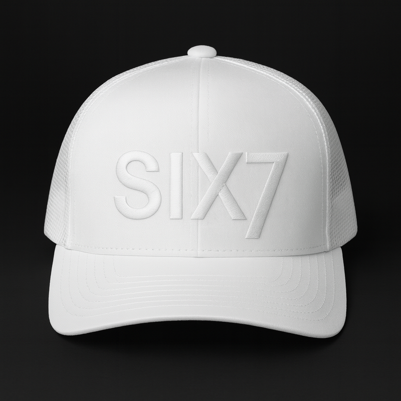 The Tonal White on White Hat. Clean Ambition. Pure Focus.