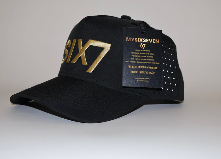 Six Seven Signature Black and Gold Hat Collection – The Original