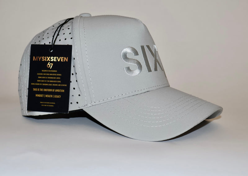 Six Seven Gray on Gray Premium Hat