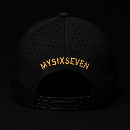 The Black and Gold Signature Hat. Built to Embody Mindset | Wealth | Legacy