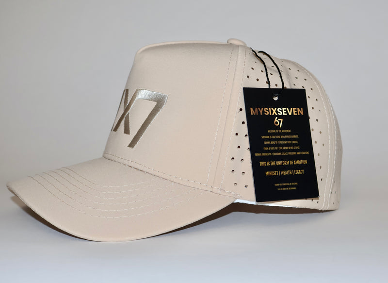 Six Seven Khaki on Khaki Premium Hat
