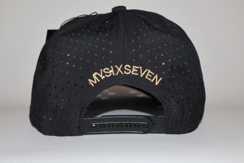 Six Seven Black and Gold Premium Hat