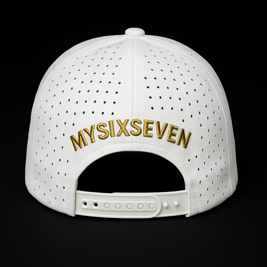White on Gold! Pure Ambition. Clean Vision.
