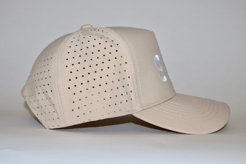 Six Seven Khaki and White Premium Hat
