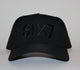 Six Seven black premium snapback hat. Tonal collection for the ones that never stop