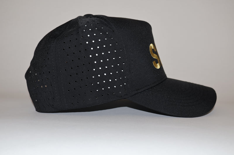 Six Seven Black and Gold Premium Hat