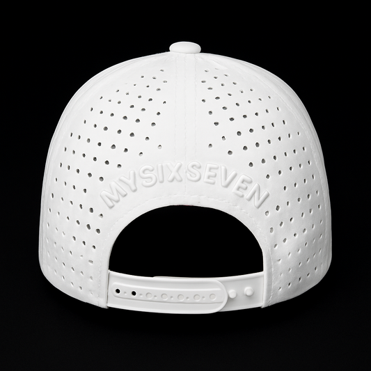 The Tonal White on White Hat. Clean Ambition. Pure Focus.