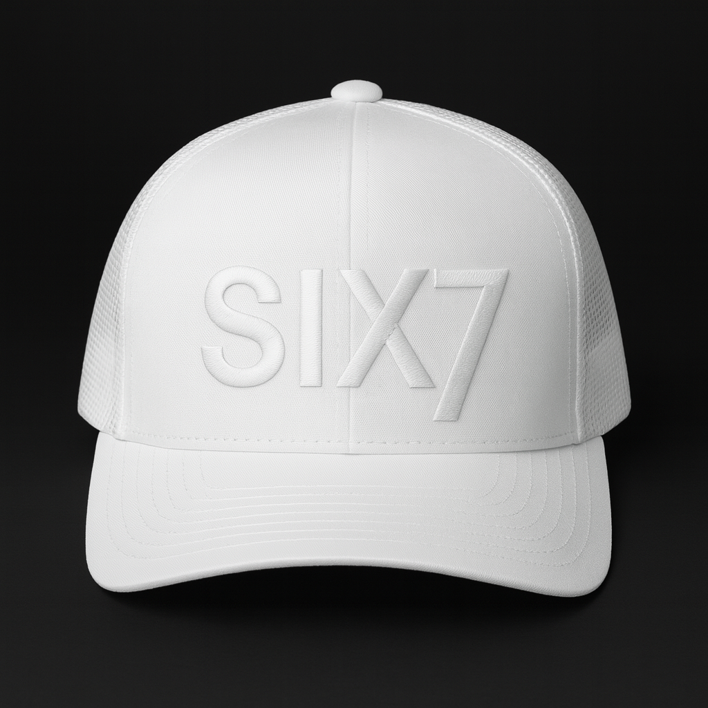 The Tonal White on White Hat. Clean Ambition. Pure Focus.
